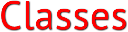 Classes Classes